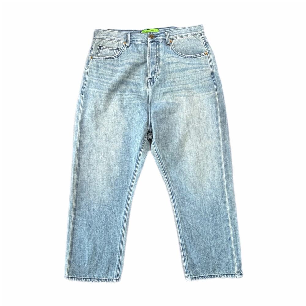 Sr vs Sandrine Rose NEW Light Wash Cropped Classic Basic Trendy Denim Jeans